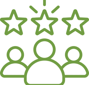 Three people with stars above them.
