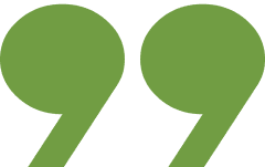 Green quotation marks on black background.